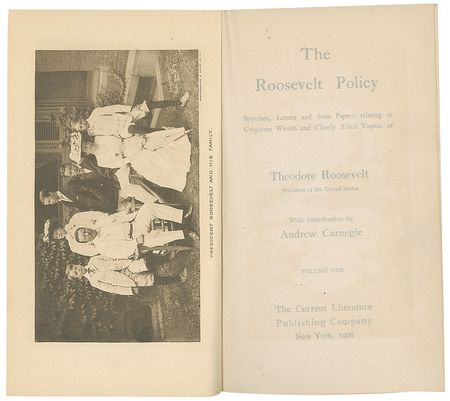 Lot #7065 Theodore Roosevelt Signed Books: 'The Roosevelt Policy' - Image 3