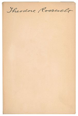 Lot #7062 Theodore Roosevelt Signed Book: 'The Rough Riders' - Image 2