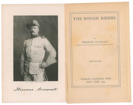 Lot #7062 Theodore Roosevelt Signed Book: 'The Rough Riders' - Image 3