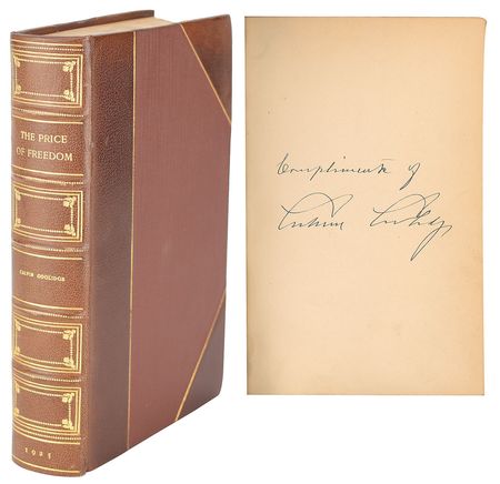Lot #7092 Calvin Coolidge Signed Book: 'The Price of Freedom' - Image 1
