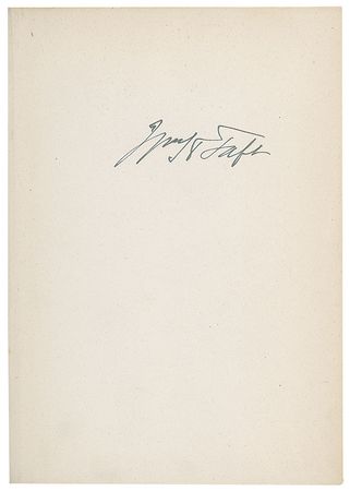 Lot #7069 William H. Taft Signed Book: 'Papers on League of Nations' - Image 2