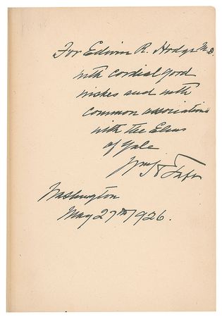 Lot #7072 William H. Taft Signed Book: 'The Presidency' - Image 2