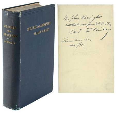 Lot #7053 William McKinley Signed Book: 'Speeches and Addresses' - Image 1