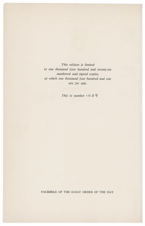 Lot #7105 Dwight D. Eisenhower Signed Book: 'Crusade in Europe' - Image 2