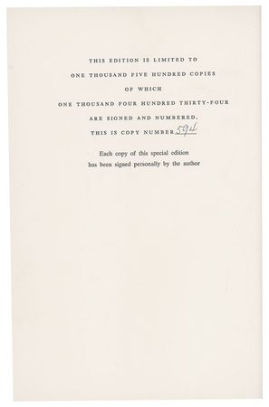 Lot #7108 Dwight D. Eisenhower Signed Books: 'The White House Years' - Image 2