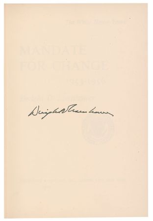 Lot #7108 Dwight D. Eisenhower Signed Books: 'The White House Years' - Image 5