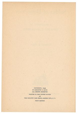 Lot #7106 Dwight D. Eisenhower Signed Book: 'Soldier of Democracy' - Image 3