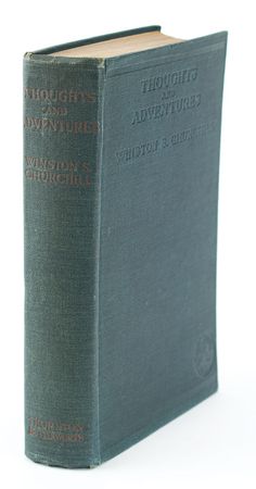 Lot #7404 Winston Churchill Signed Book: 'Thoughts and Adventures' - Image 5