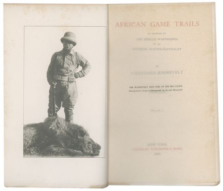 Lot #7056 Theodore Roosevelt Signed Book Set: 'African Game Trails' - Image 3