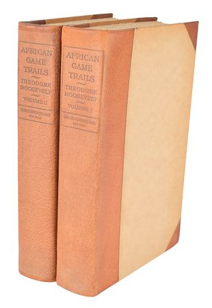 Lot #7056 Theodore Roosevelt Signed Book Set: 'African Game Trails' - Image 5