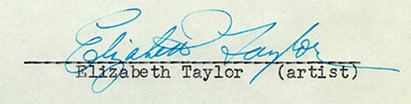 Lot 1355 Elizabeth Taylor