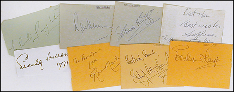 Lot 817 Actors and Actresses