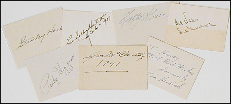Lot 1429 Baseball Hall of Famers