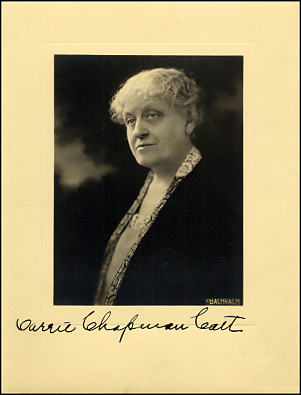 Lot 112 Carrie Chapman Catt