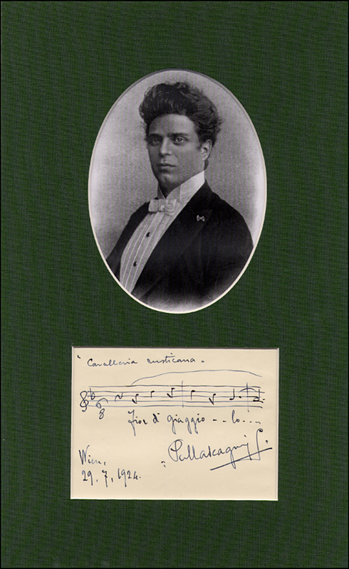 Lot 627 Pietro Mascagni