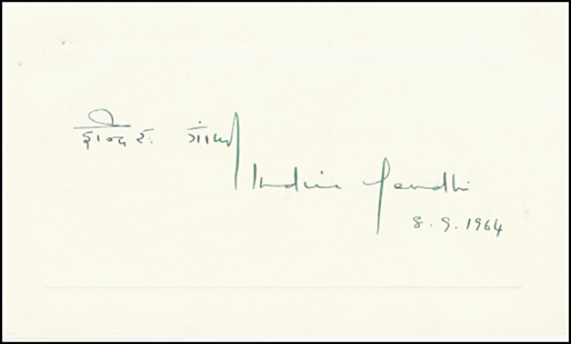 Lot 149 Indira Gandhi