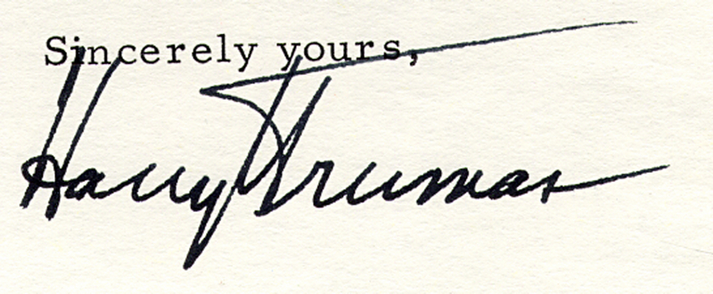 Lot 91 Harry S. Truman