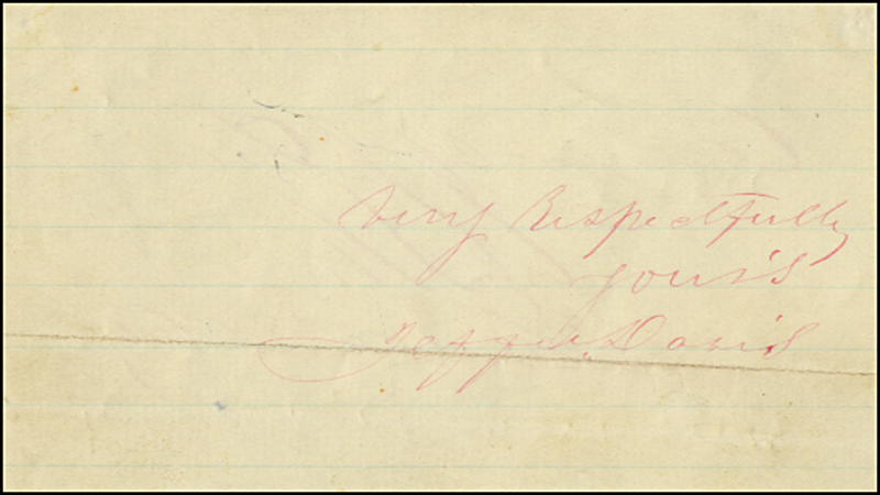 Lot 126 Jefferson Davis