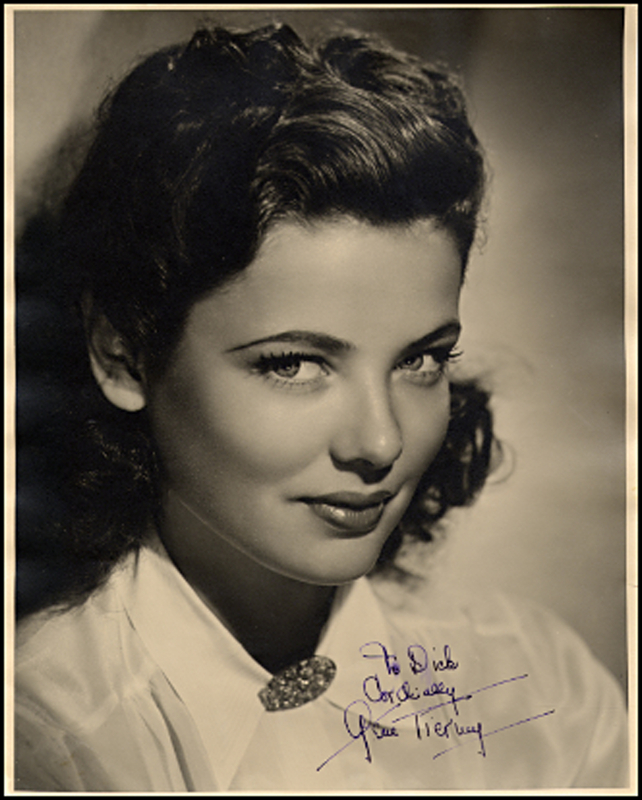 Lot 1363 Gene Tierney