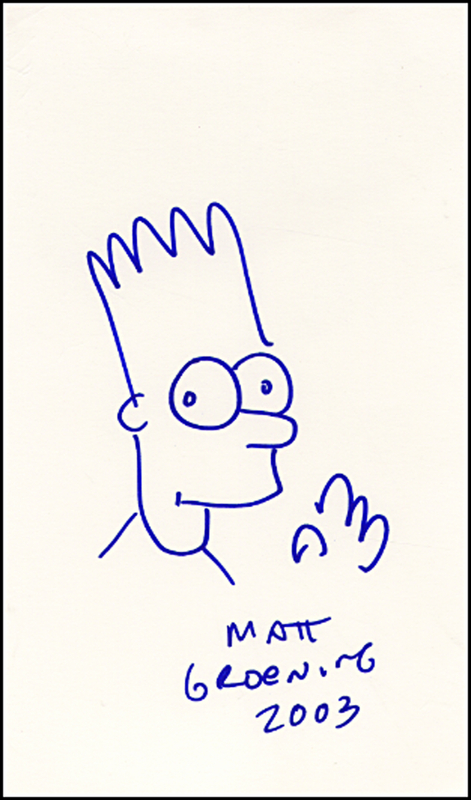 Lot 457 Matt Groening