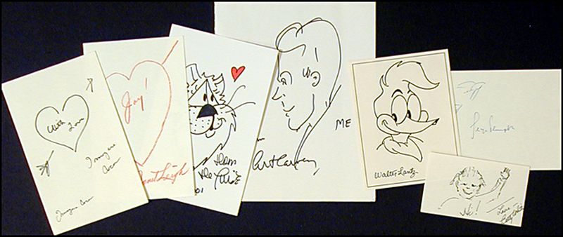 Lot 914 Celebrity Sketches