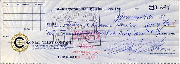 Lot 1563 Marilyn Monroe