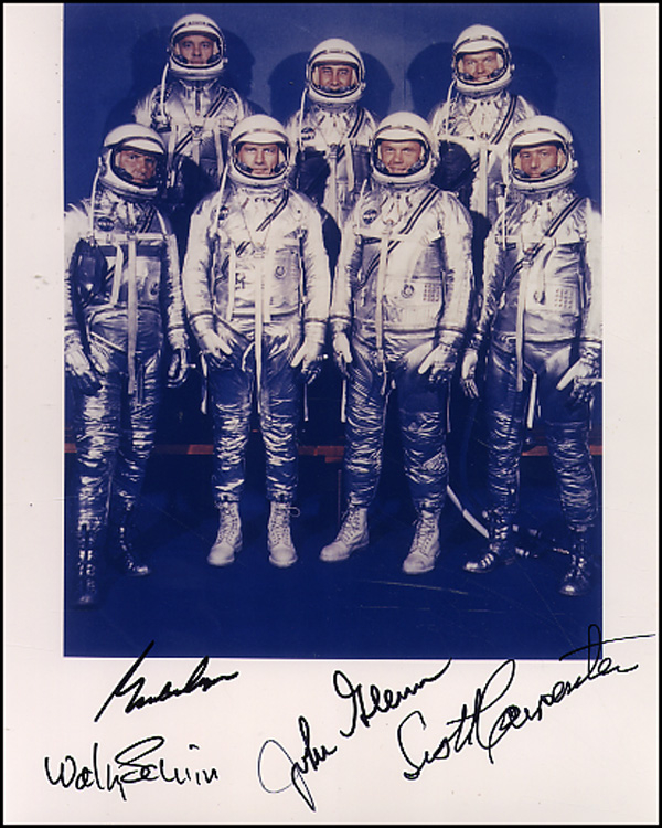 Lot 355  Mercury Astronauts