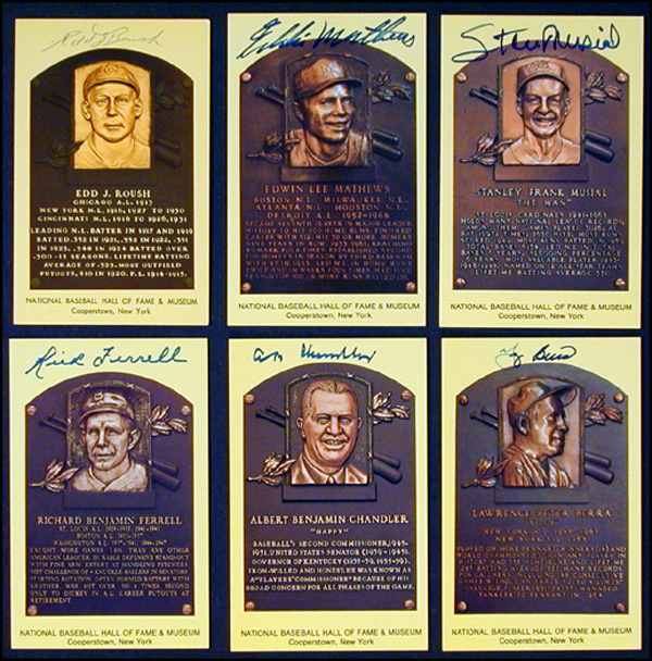 Lot 2039  Baseball Hall of Famers