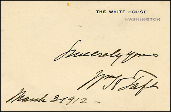 Lot 66 William H. Taft