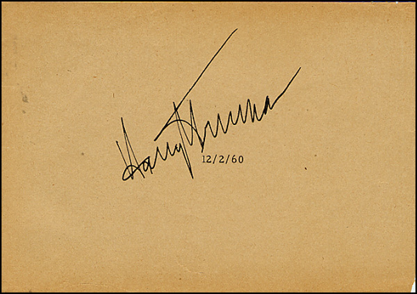 Lot 69 Harry S. Truman
