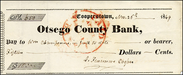 Lot 393 James Fenimore Cooper