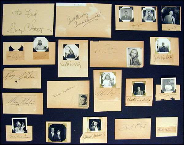 Lot 1087  Celebrity Signatures
