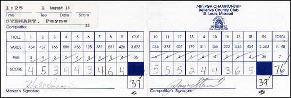 Lot 2102  Golf: Stewart, Payne