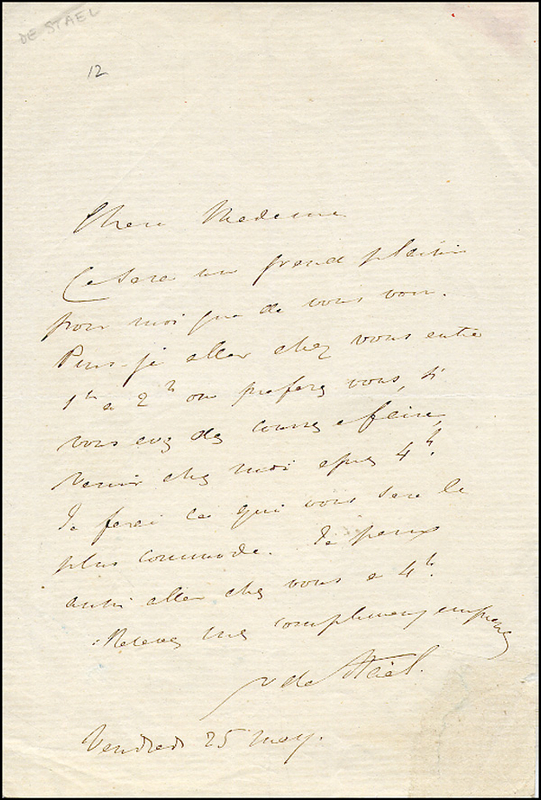 Lot 403 Madame De Stael