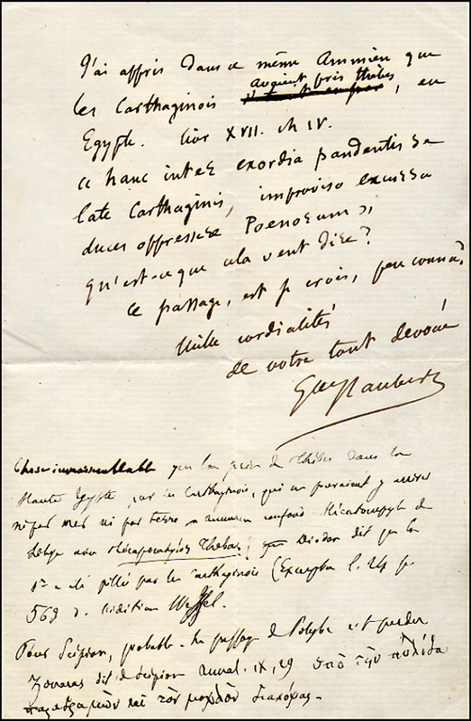 Lot 415 Gustave Flaubert