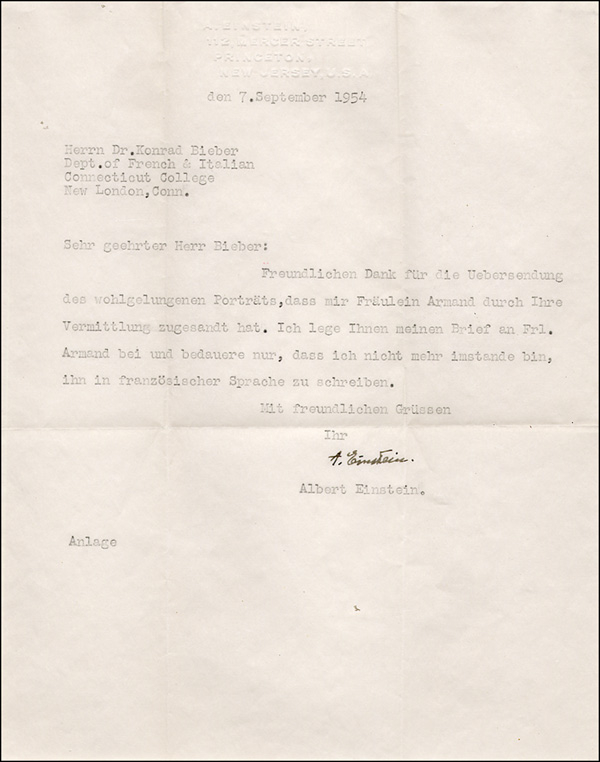 Lot 124 Albert Einstein