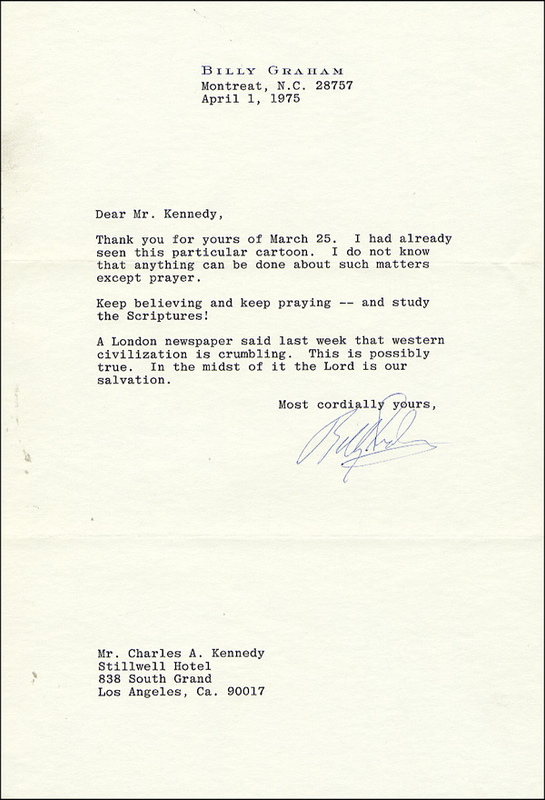 Lot 147 Billy Graham