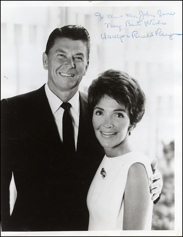 Lot 56 Ronald and Nancy Reagan