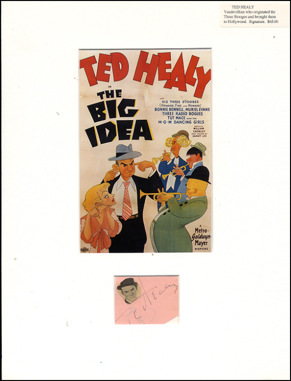 Lot 1874  Three Stooges: Healy, Ted