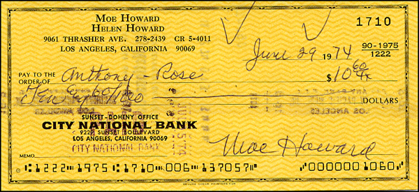 Lot 1875  Three Stooges: Howard, Moe