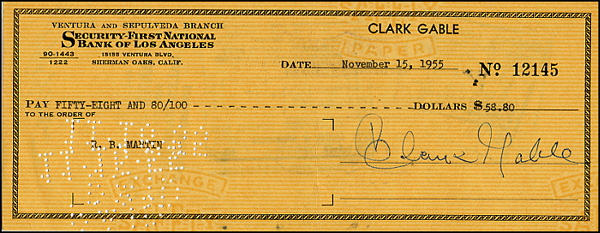 Lot 1252 Clark Gable