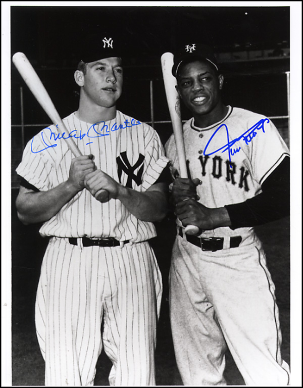 Lot 0 Mickey Mantle and Willie Mays
