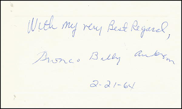 Lot 916 Bronco Billy Anderson