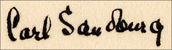 Lot 458 Carl Sandburg