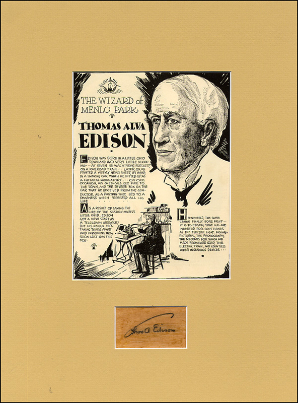 Lot 121 Thomas Edison