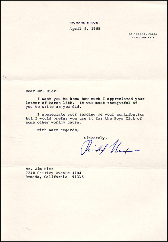 Lot 51 Richard Nixon