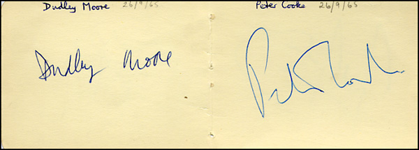Lot 1571 Dudley Moore and Peter Cooke