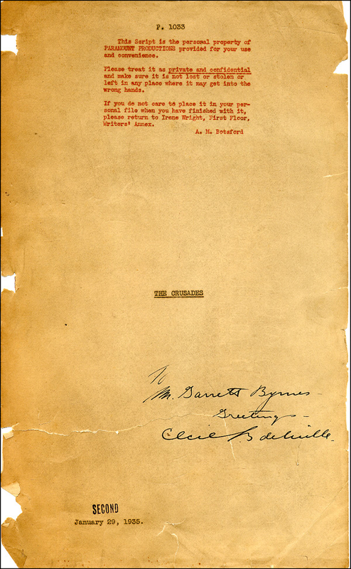 Lot 1173 Cecil B. deMille