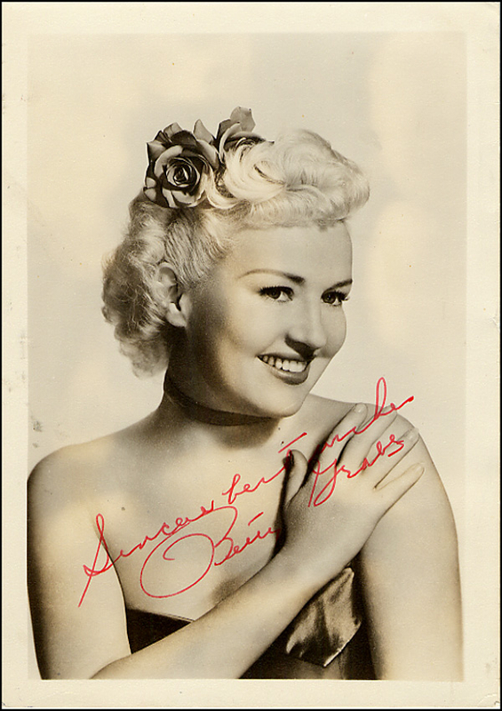 Lot 1287 Betty Grable