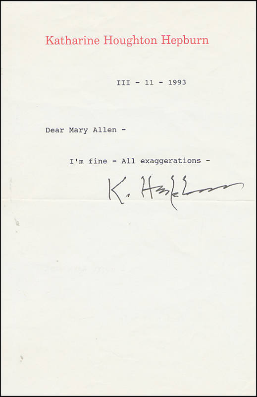Lot 1334 Katharine Hepburn